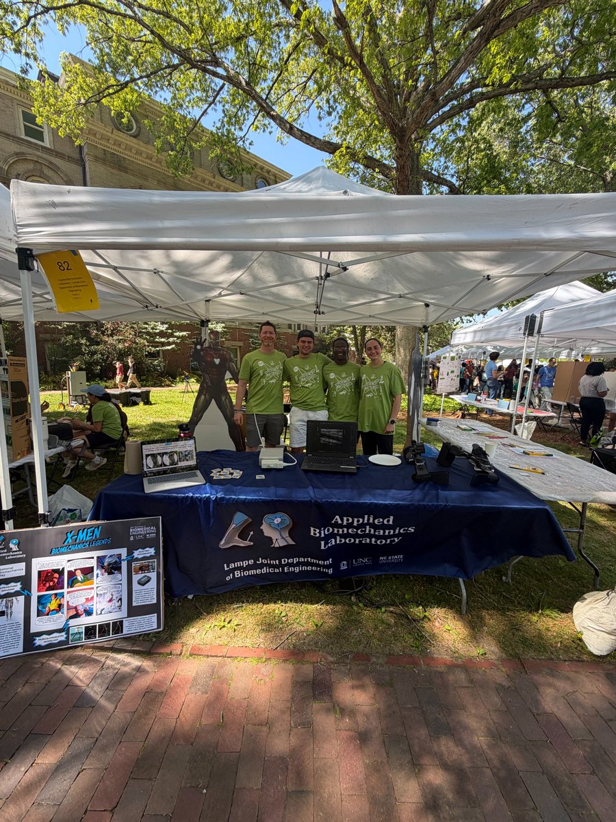 Triangle_ASB_SC's tweet photo. We had an incredible time hosting two booths at the UNC Science Expo! It was amazing to see hundreds of kids explore science, ask great questions, and get excited about biomechanics and research. https://t.co/ADFmB6wq09