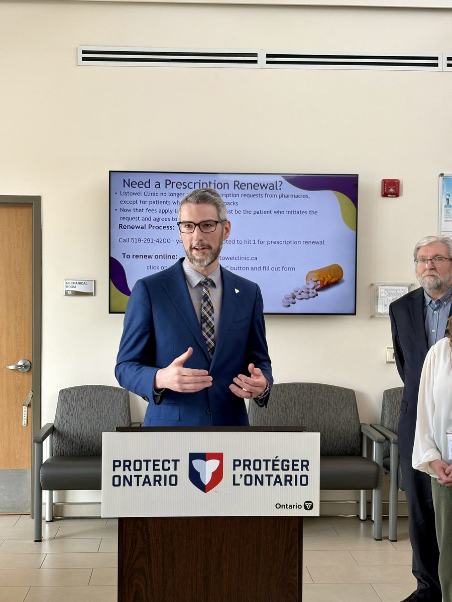 Rae_Matt's tweet photo. Great news for families and communities across @PerthCounty and Huron County. 

Minister @LisaThompsonPC and I recently announced over $4.3 million in funding to help connect more than 10,000 residents to a primary care provider, ensuring more people can access care close to home. 

This builds on our $822,000 investment in 2024, which helped connect 2,000 residents to primary health care in our communities. 

We will continue investing in rural health care, expanding access, reducing gaps, and delivering care where people need it most. 💪

🔗 https://t.co/2wnCb8n2Sr