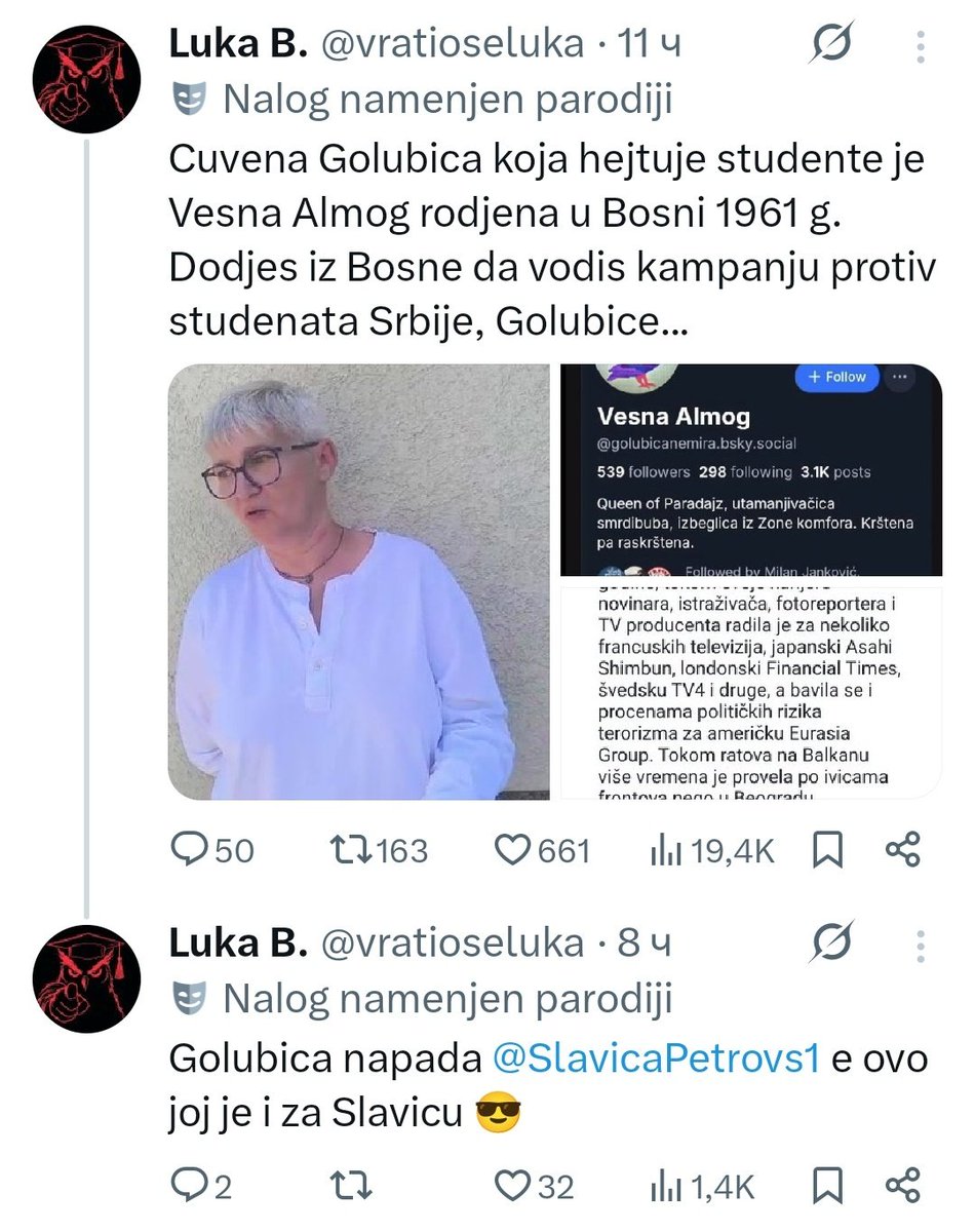 Do juče su glasali za šešelja, gljivicu, džeremaju, ludog radula, ludog nestvora, psiha, savoa prdni-useri ili onog patuljka sa Sorbone. Bili njihovi svedoci. Sada su studentski svedoci.
Blok za smradove u komentarima makar se i pratili.