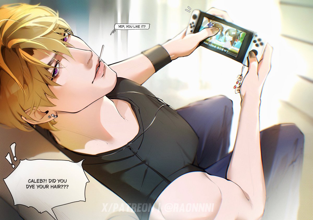 Blond #Caleb once in his life 🥨 #LoveandDeepspace