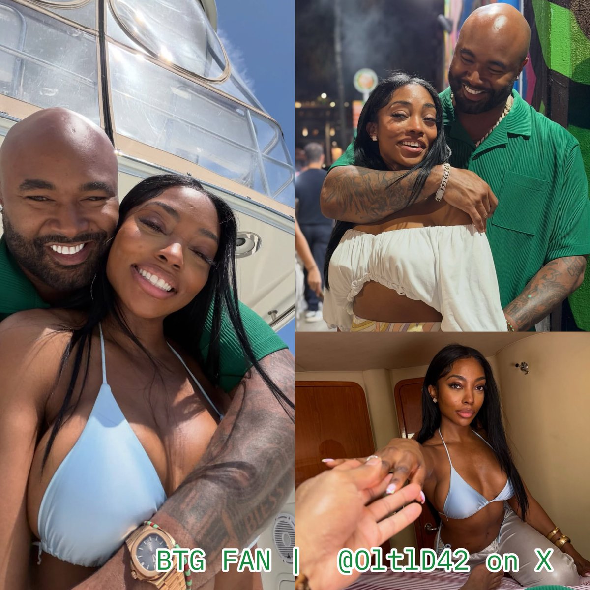 OltlD42's tweet image. Dominique Madison &amp;amp; Michael Anthony, each via their respective Instagram accounts. 
This woman is absolutely stunning! 😍 
I can’t wait to see Lynette again.

Edit by @OltlD42 

#BeyondTheGates #Gatekeepers#Drama #SoapFans
#EditByOltlD42 #OltlD42BTG