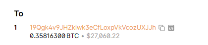 boyarsh1nov's tweet photo. The reciever wallet:
19Qgk4v9JHZkiwk3eCfLoxpVkVcozUXJJh,

Or in simple words Sam Altman's BTC Wallet. https://t.co/WCwBBrWxTe