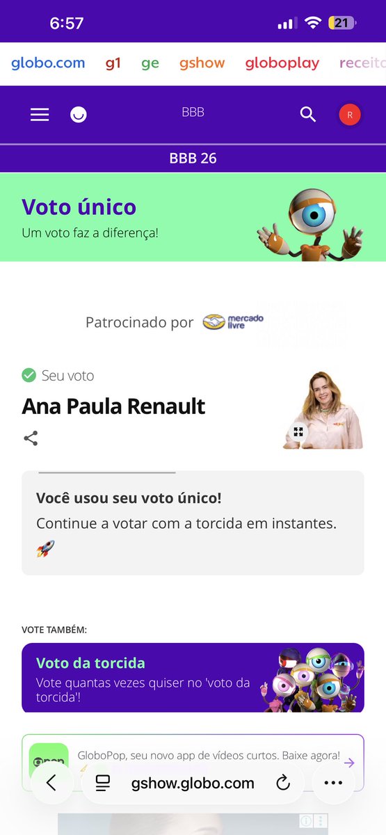 EU FUI EU TAVA ! #BBB26 #AnaPaulaCampeã