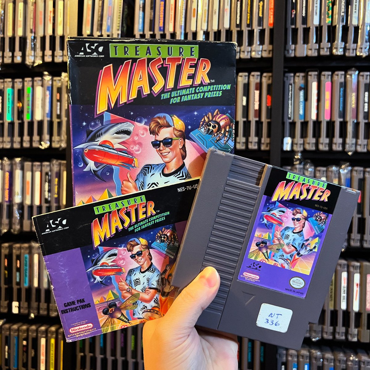GamerAhmer's tweet image. How about this rental copy I scored?! #treasuremaster #nes #nintendo #retrogaming #nintendoentertainmentsystem