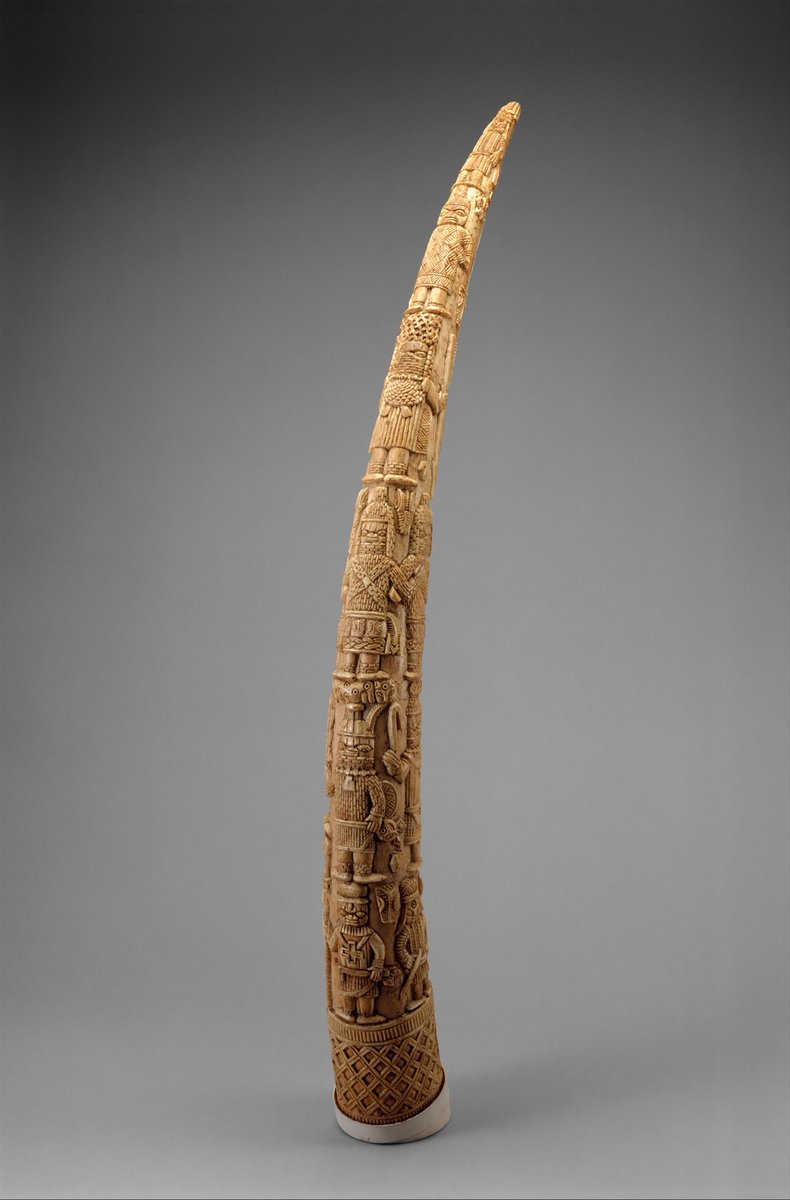 AfricanObjects's tweet photo. Title: Altar Tusk

Location: Nigeria

Culture: Edo peoples

Date: 1888–97

https://t.co/Iv3Wu6xlxb 

 #Nigeria #ArtBot https://t.co/oLMhHH4NsD