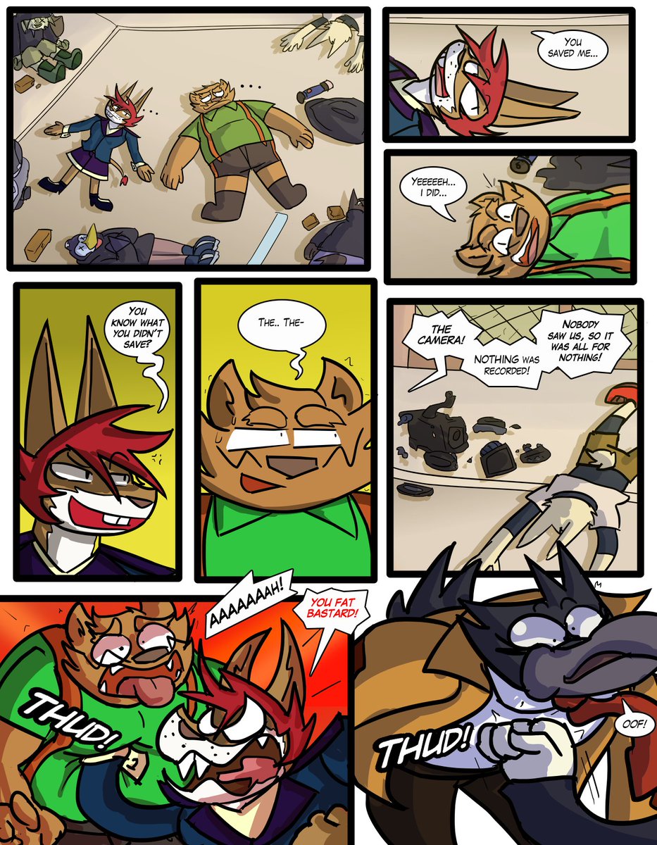 Blaggi_stu's tweet photo. here is the first pages of rambo-kittan's chapter 11 "bowling rumble" hope you like it! i will be sharing more pages later https://t.co/pnT1WXgk1v