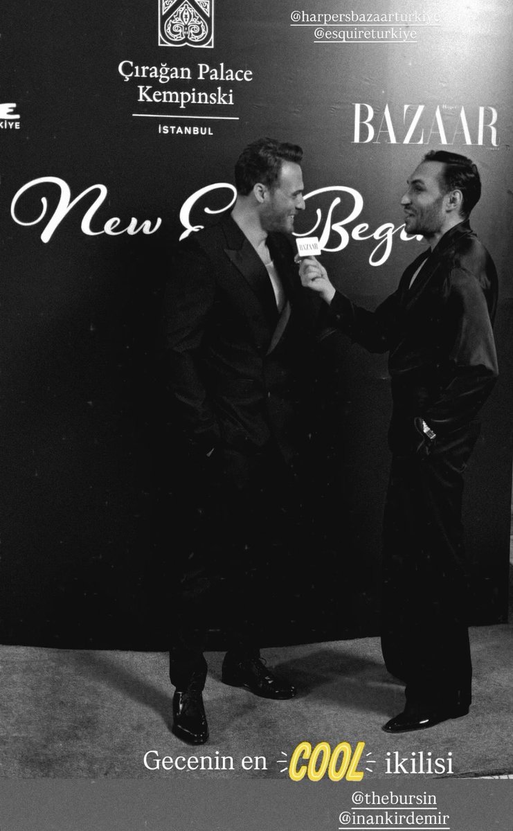 The coolest duo of the night…. Kerem &amp; İnan!
#KeremBürsin