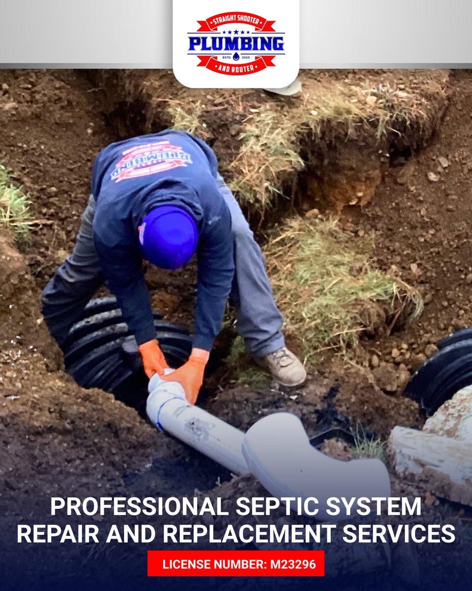 SSPRtexas's tweet image. Don’t wait for a backup to think about your septic system. We provide expert septic repair and replacement in Texas to keep your home clean and compliant.

Call Us Now: (214) 846-0548 Texas Plumbing License: M23296

#StraightShooterPlumbingAndRooter #SepticRepairTX #Plumbing