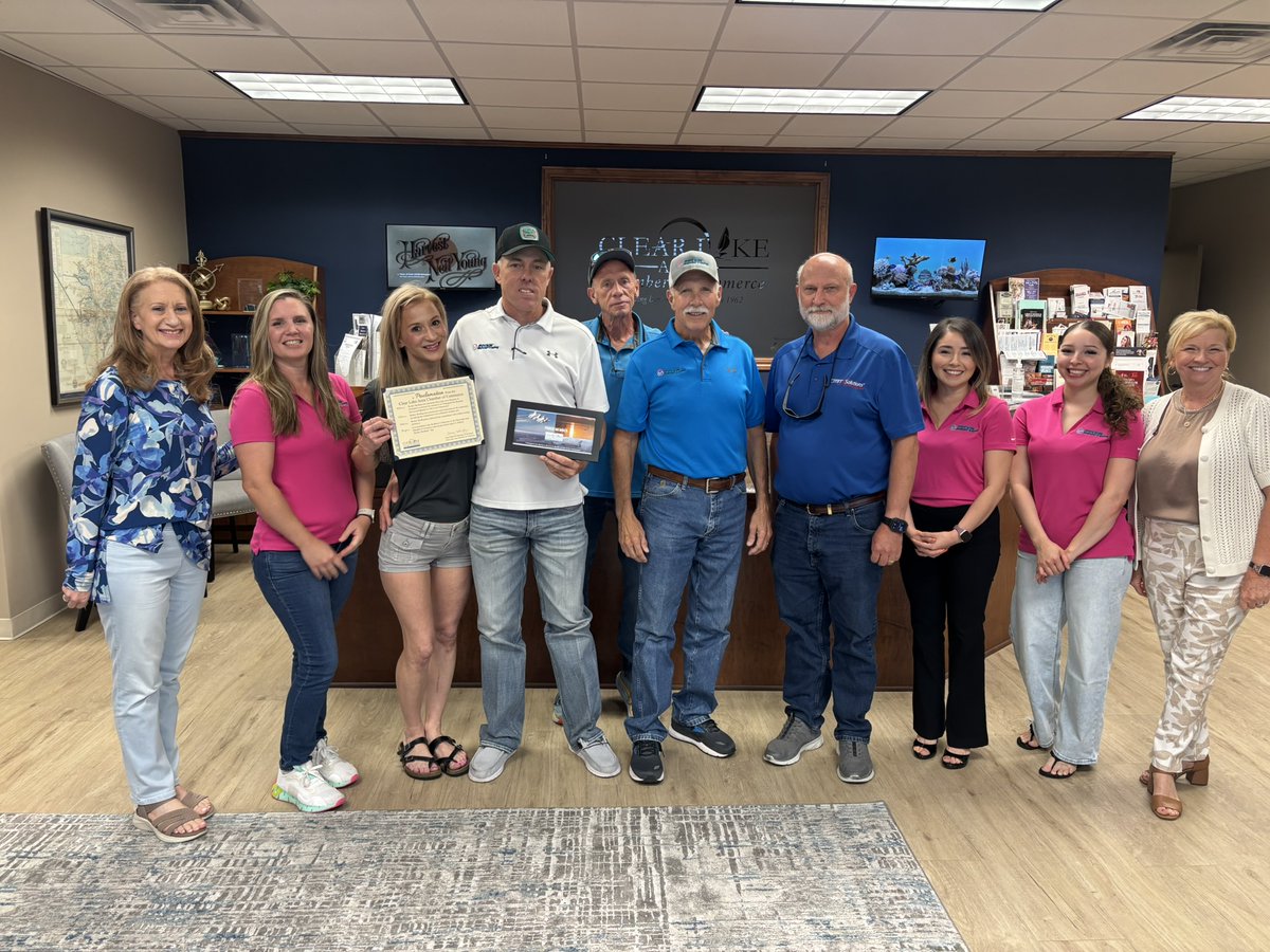 clacctx's tweet image. ✂️ Thank you to everyone who joined us for the Ribbon Cutting for Rockin’ Rooftops! We’re so grateful for the support, energy &amp;amp; community spirit that made it so special 💙
Welcome to the Chamber family! 👏
#ClearLakeAreaChamberOfCommerce #RibbonCutting #CommunityStrong