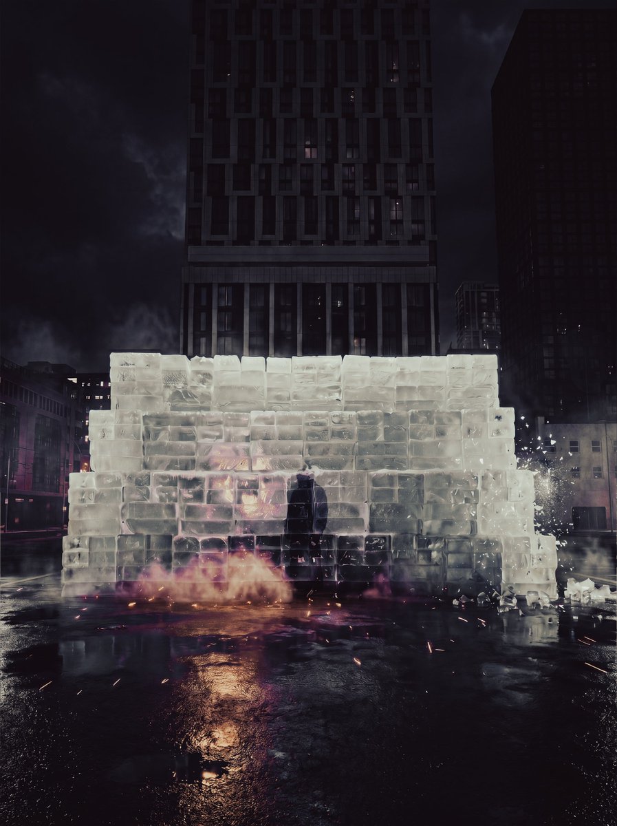 Choaaybpsy's tweet photo. CEMAN is frozen within this structure in Toronto 🧊 https://t.co/h278jbKPrk