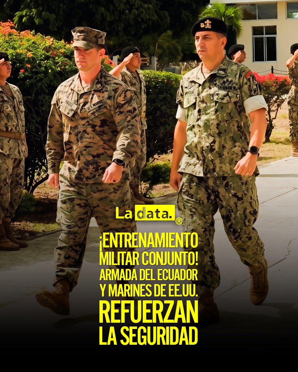 ladataec's tweet image. #Tendencia ¡Entrenamiento militar conjunto! Armada del Ecuador y Marines de EE.UU. refuerzan la seguridad 

La Armada del Ecuador y la 22ª Unidad Expedicionaria de Marines de Estados Unidos iniciaron un entrenamiento bilateral que fortalece la cooperación estratégica y eleva la