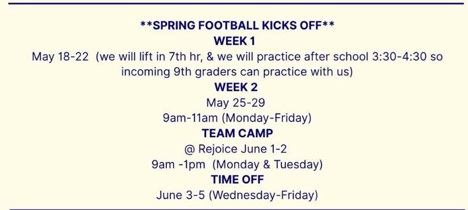 LoganRoper9319's tweet photo. Come watch my Spring-Ball Practice!!!
@CNQR_FB @RjWakley 
6’2 195 2028 Lb/Wr https://t.co/FUEFbBYqkJ