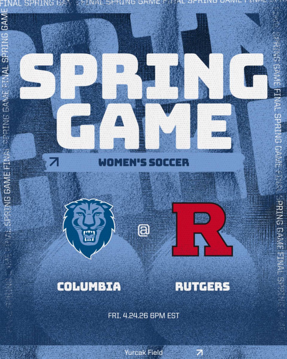 CULionsWSOC's tweet photo. Saved the best for last! We are excited to play 
@RUWSoccer. Friday, 4.24.26 6PM EST at Yurcak Field https://t.co/MRtJbTGcov