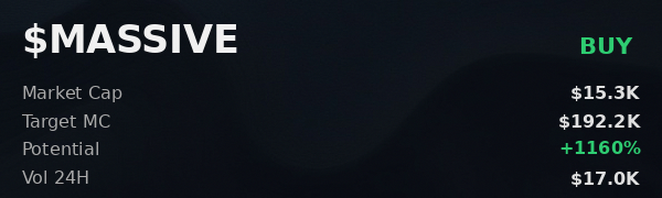 siasda188387's tweet image. 🔥 $MASSIVE scan at @iScanLive: buy, target $192.2K. CA: D7iHHm4xUEvbvaN3YCWETuZRdxwg9ivYQyRyVGCpump  

 #Solana #Memecoin #Crypto #Degen #PumpFun #AlphaCalls #SolanaMemeCoin
