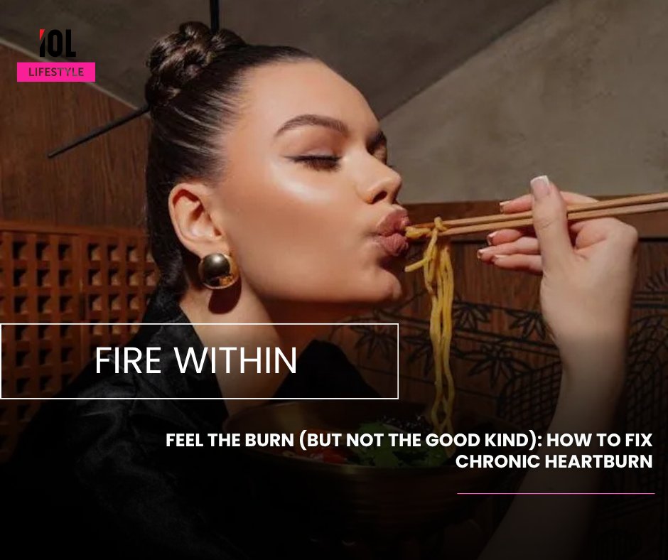 IOL_Lifestyle's tweet image. Chronic heartburn ruining your life? Here’s how to fix that burning feeling for good, practical tips that actually work.
#lifestyle #Heartburn #AcidReflux #GERD #HealthTips #Wellness 
Read on tinyurl.com/y4za33z8