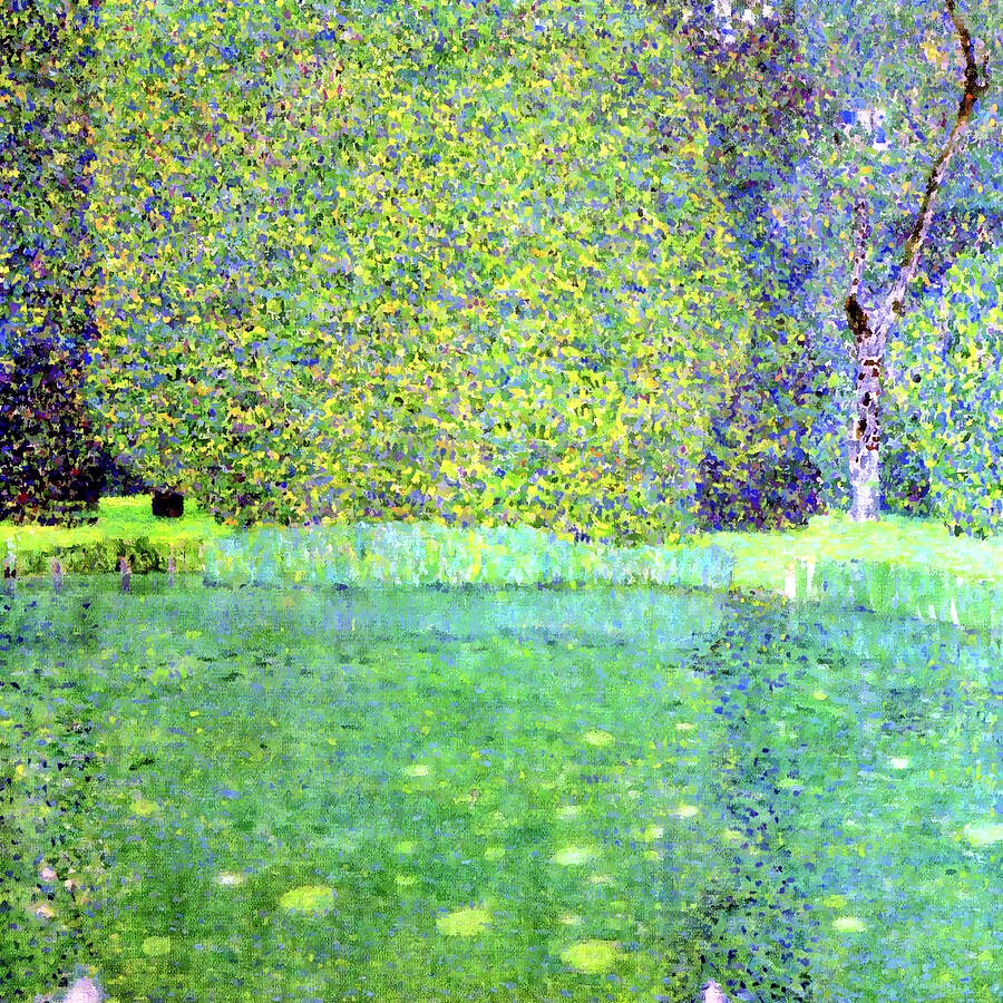 grapesunwrapped's tweet image. My Martha Stoumen 2021 Carignan #wine label art by Carolyn Haydu reminded me of Klimt's ' Park at Kammer Castle.' #wine #winewriter #wineandart #artlover