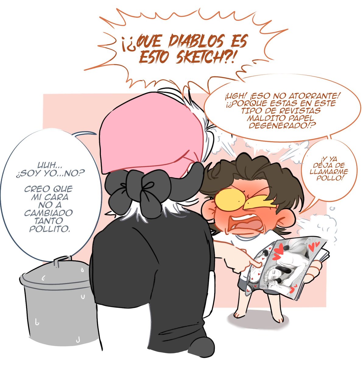 jusn_im's tweet image. 🫧: Confrontación 🦐

#cursed #doodleart