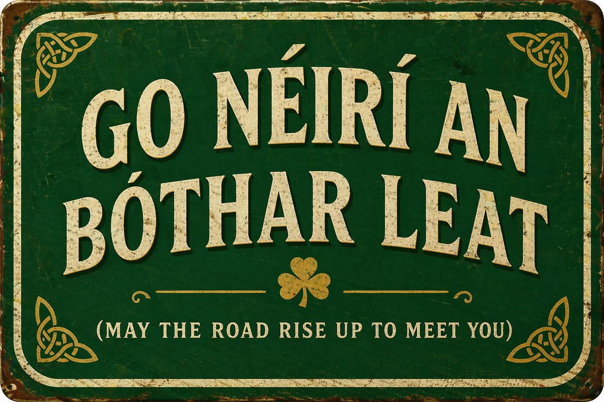 ThisIsIreland3's tweet image. IRISH WORDS OF THE DAY

“Go n-éirí an bóthar leat” is one of the most beautiful Irish blessings of all

It means “May the road rise up to meet you” &amp;amp; is often used to wish somebody good luck, safe travels or happiness on the journey ahead

📸 Irish Gem

#Irish #Ireland #Blessing