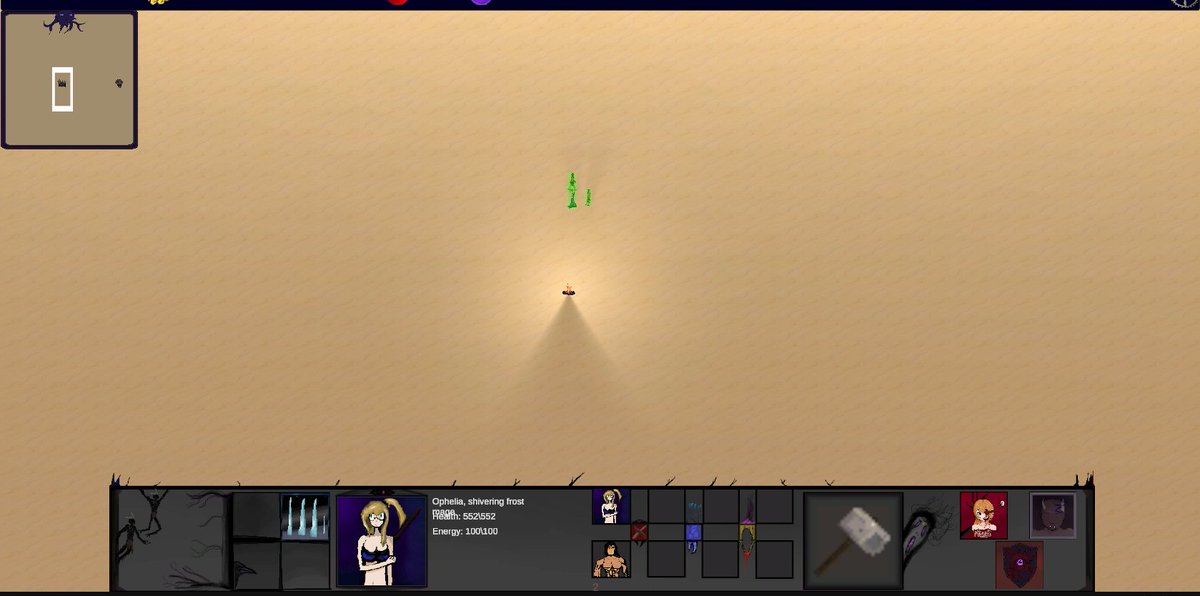 DoGYS_tutorials's tweet image. while beeing ugly as hell ... the minimap correctly displays the cameraframe, the hero ... and it moves on click ^^
#rts #unity #gamedevelopment #game #gaming #coding #indiegame #indiedev #gamedev #pixelart #programming #100DaysOfCode #horror #unity