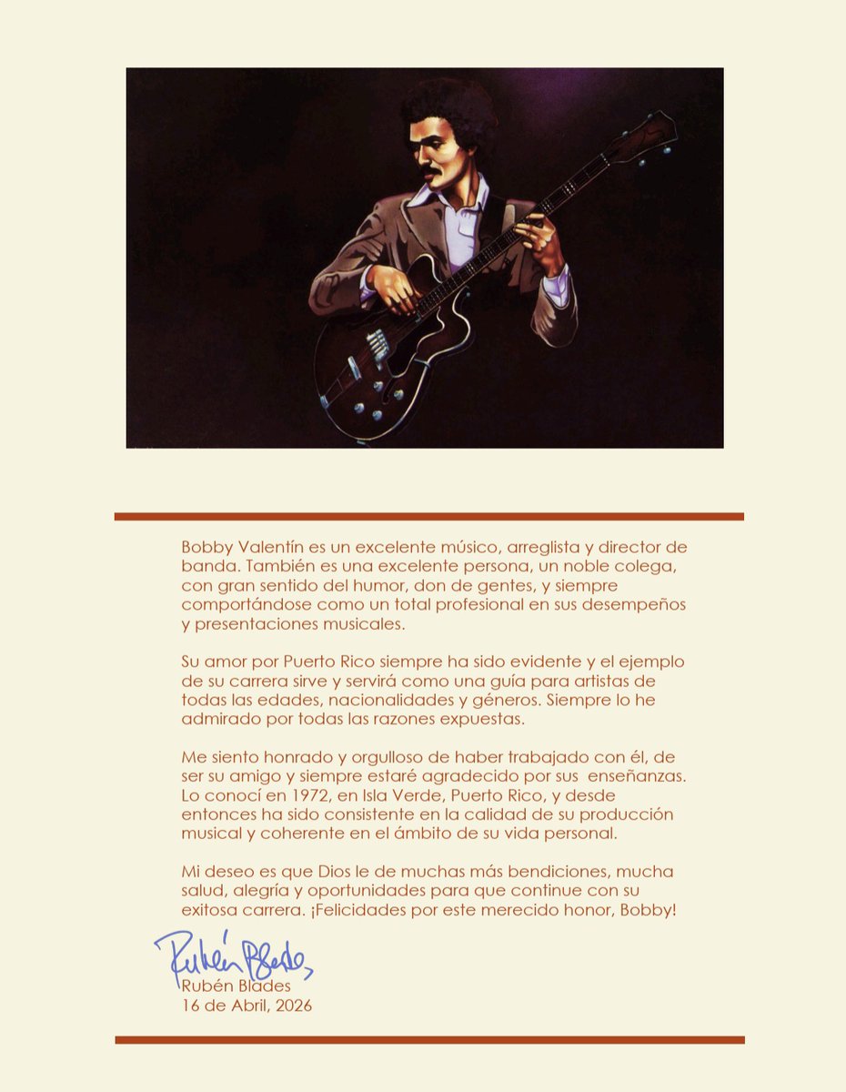 Rubén Blades tweet media