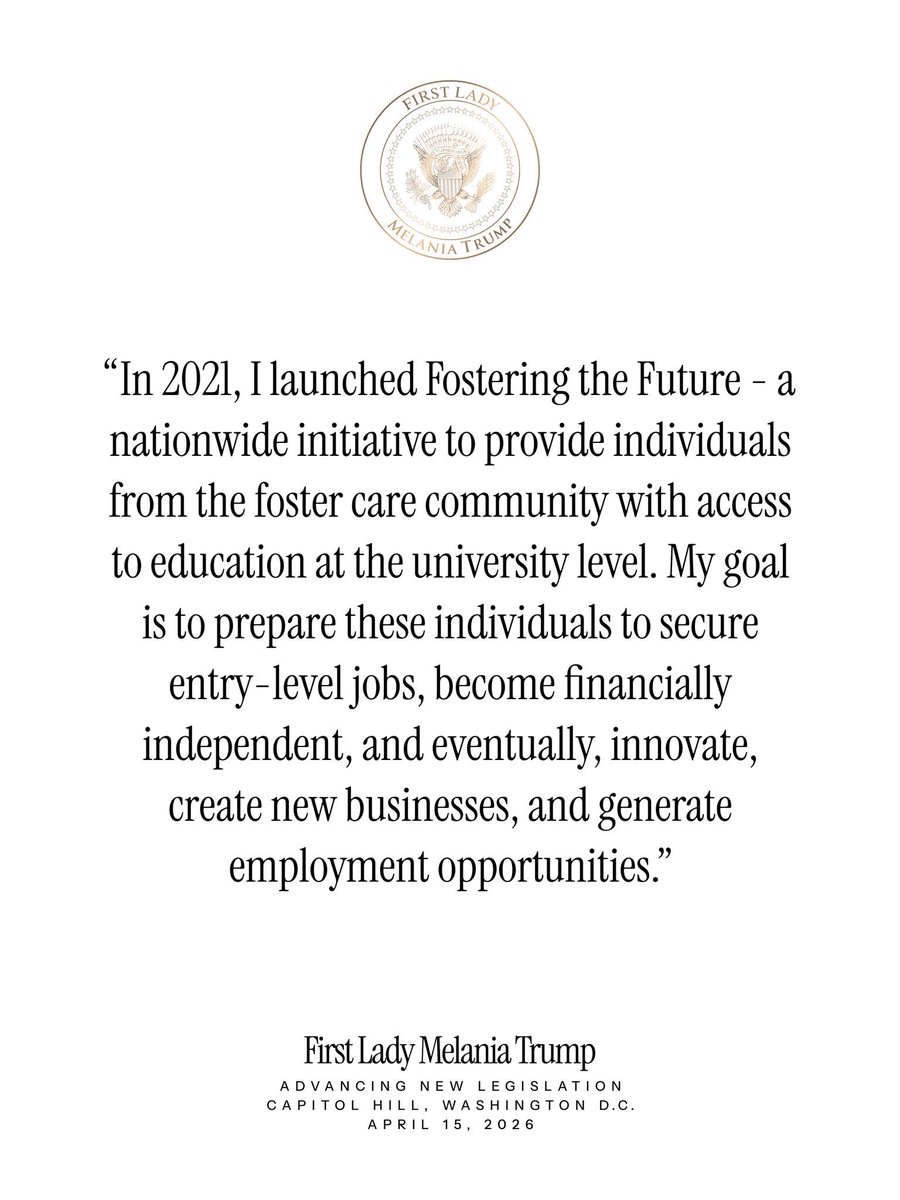 First Lady Melania Trump tweet media