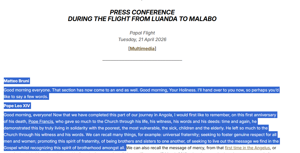 Yeah, like an intern would be given access to the 'papal' social media account... 