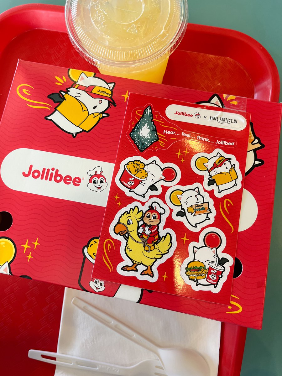 Ki__Lyn's tweet photo. Secured the goods! ✨

#ffxiv #finalfantastyxiv #jollibee https://t.co/XGckdR5HV7