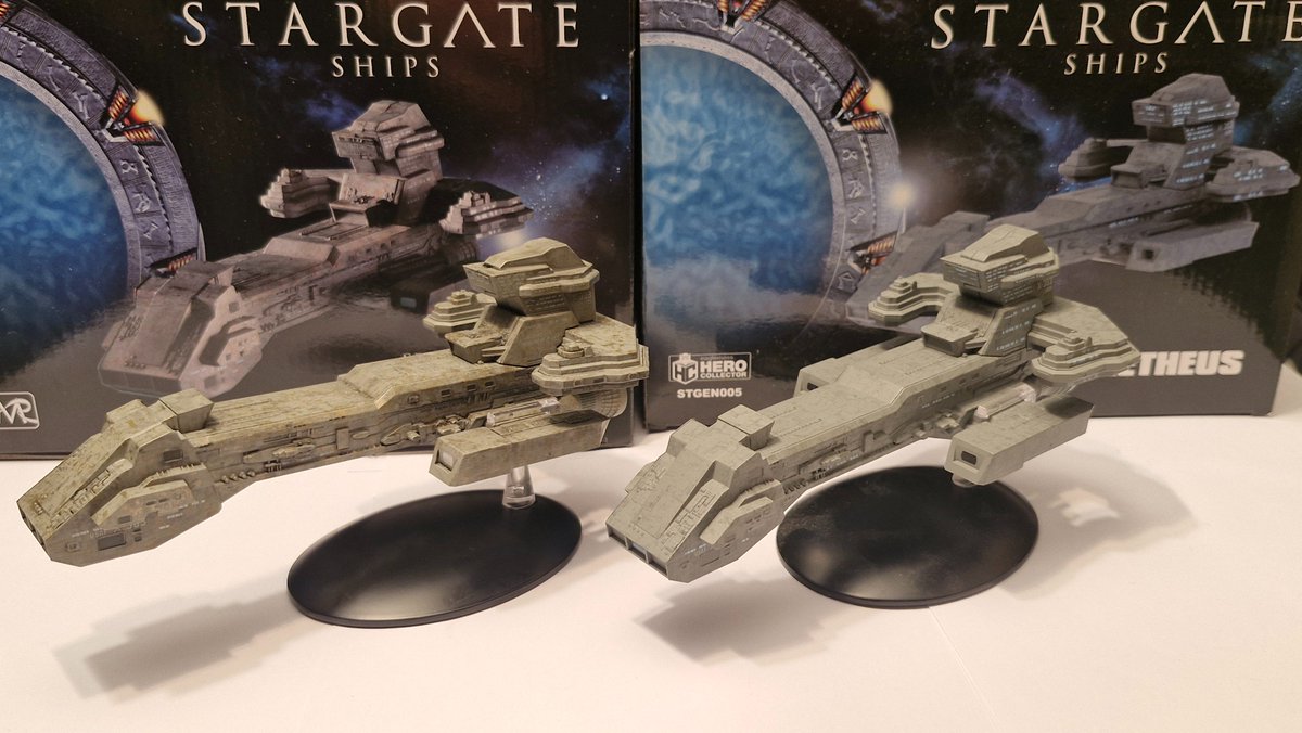 platschu's tweet photo. The comparison of the two versions of Prometheus ships #stargate https://t.co/AfRNMw4Gkh