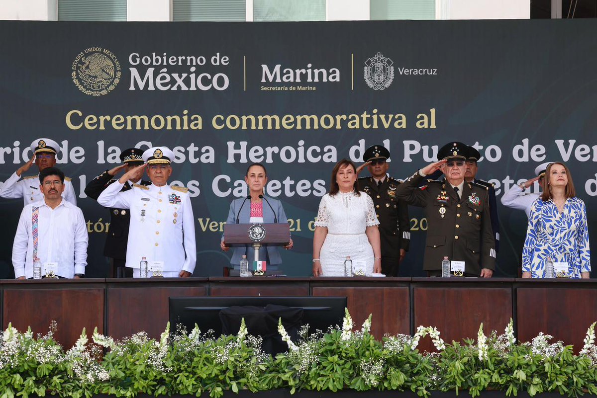 En el 112 Aniversario de la defensa del Puerto de Veracruz, la Presidenta Claudia Sheinbaum Pardo encabezó la…¡Clic para continuar leyendo!
liberal.com.mx/el-amor-al-pue…
-
<a href="/Claudiashein/">Claudia Sheinbaum Pardo</a>
<a href="/rocionahle/">Rocío Nahle</a>
#Sheinbaum #Veracruz #Alvarado #Semar #Marina #Noticias