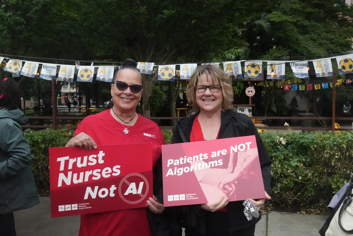 California Nurses Association tweet media