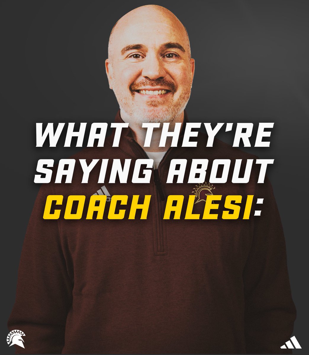 STACBasketball's tweet image. Success leaves clues. Coach Alesi’s foundation was built under the guidance of the game’s best.

His roots run deep, and he doesn’t plan on forgetting them.

#Spartans | #ByAnyMeans