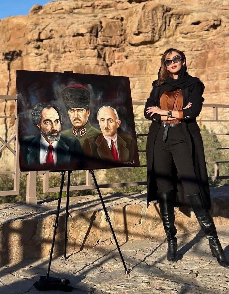 🇦🇿Tebrizli sanatçı Fatime Dadaşzade’den “Vatan” adlı tablo.