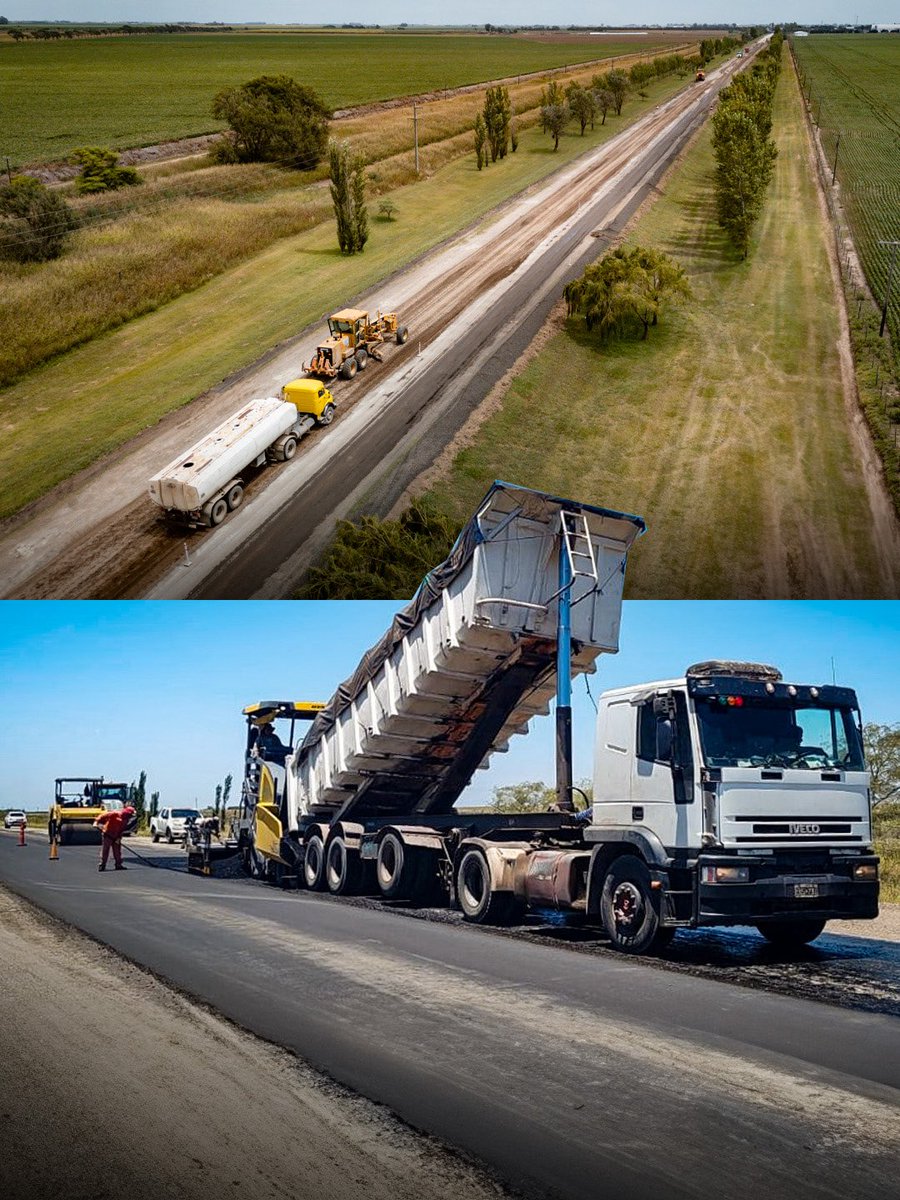 MartinLlaryora's tweet image. Las #obras en nuestras rutas son fundamentales: permiten mantener la #infraestructura vial en condiciones, optimizar los tiempos de traslado, mejorar la conectividad de las zonas productivas y, sobre todo, brindar mayor #SeguridadVial.

En ese marco, continuamos avanzando con la