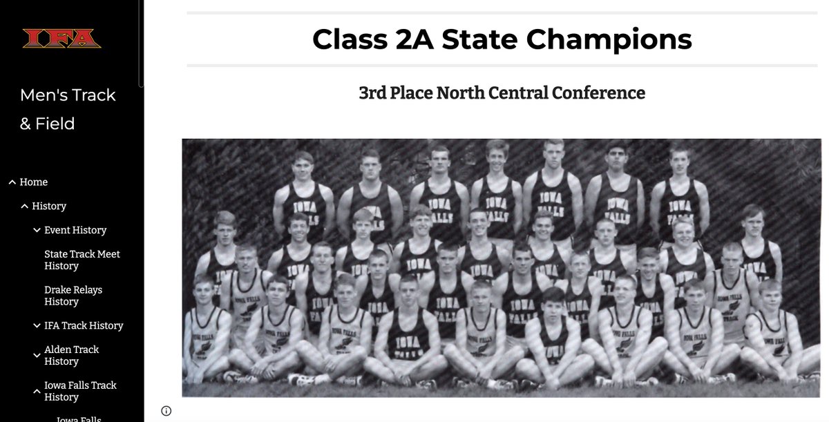 CoachHarms1's tweet image. 1995 Iowa Falls Cadet Track &amp;amp; Field Team, State Champions!  Class 2A State Track Meet #IFACadetPride #TrackSpeed sites.google.com/a/ifacadets.ne…