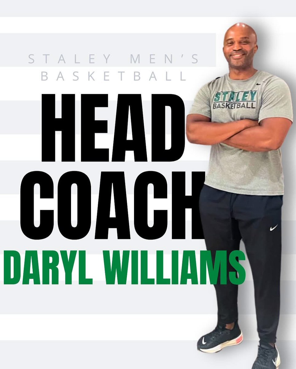810varsity's tweet photo. Coaching update: 
Staley names Daryl Williams as head boys basketball coach. Williams served 19 years as an assistant under Chris Neff (@IrishFalconOne) at St. Joe Lafayette and @SHSFalcons, and was named the 2026 Kevin "Cub" Martin @MbcaCoaches winner for top MO assistant coach https://t.co/rJyDv70DOG