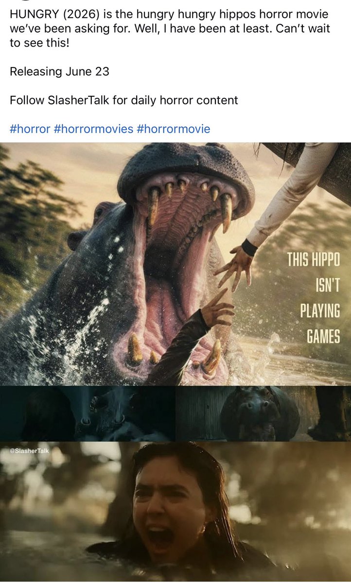 ItsBrookeD's tweet photo. Omg this looks hilarious 🦛 
🤣 https://t.co/iv4ry7Htx3