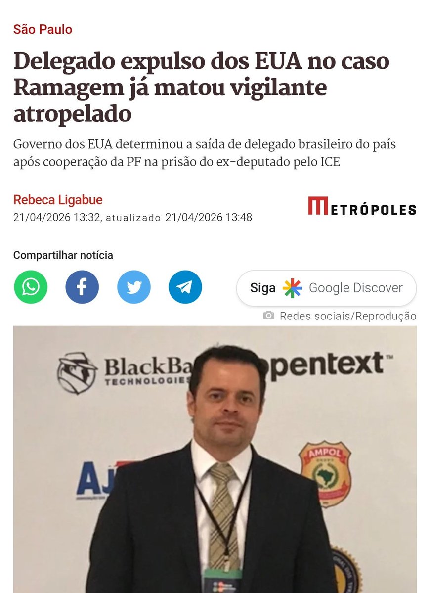 EmersonMarrom22's tweet image. Marcelo Ivo; Delegado espião da Stasi/Gestapo tupiniquim de LulaLadrão e Xandão é um bêbado irresponsável e assassino covarde .
Tem pedigree para ter cargo no Desgoverno do pt ! #Assassino
#Bebado #Espião #Caguete #PF 
 metropoles.com/sao-paulo/dele…