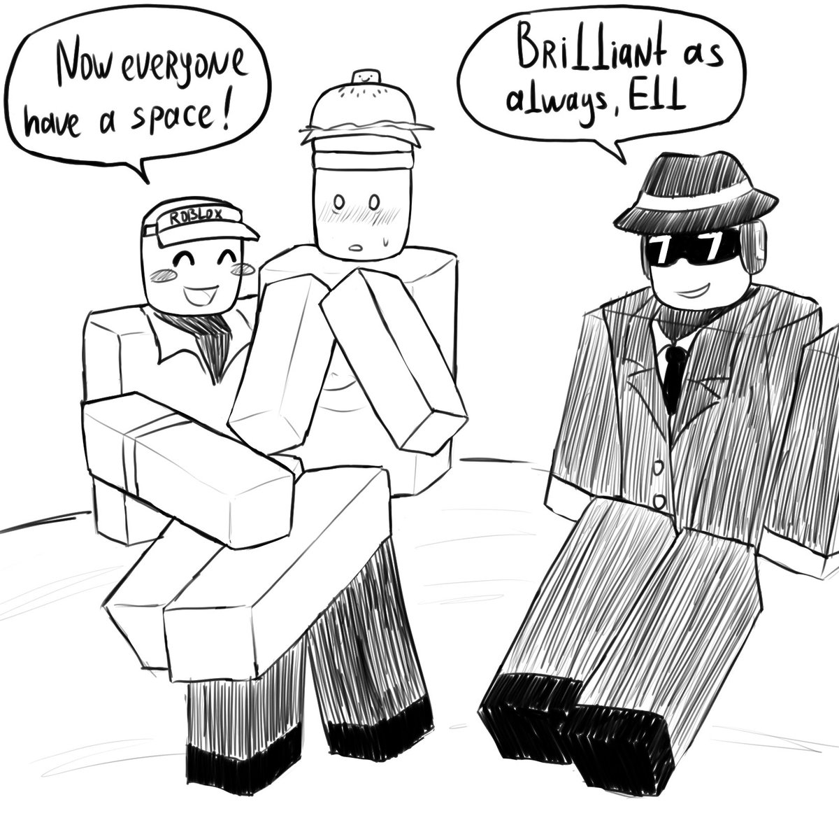 Made this little comic when forsaken posted that one art with all survivors at the campfire 
This is how Elliot would react and not how grumpy people usually show him, change my mind🙄🙄🙄
#pizzaburger