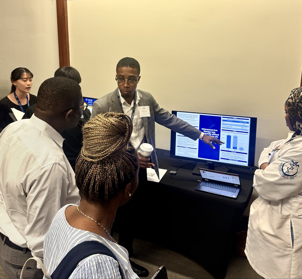 jacobhicksmd's tweet photo. Presented research at Grady Memorial Hospital research day examining disparities in IV iron use among patients with heart failure in a safety net hospital. 

Iron deficiency is common in heart failure and can worsen quality of life.

Thankful for the mentorship of @modeldoc https://t.co/amvhEMDnGp
