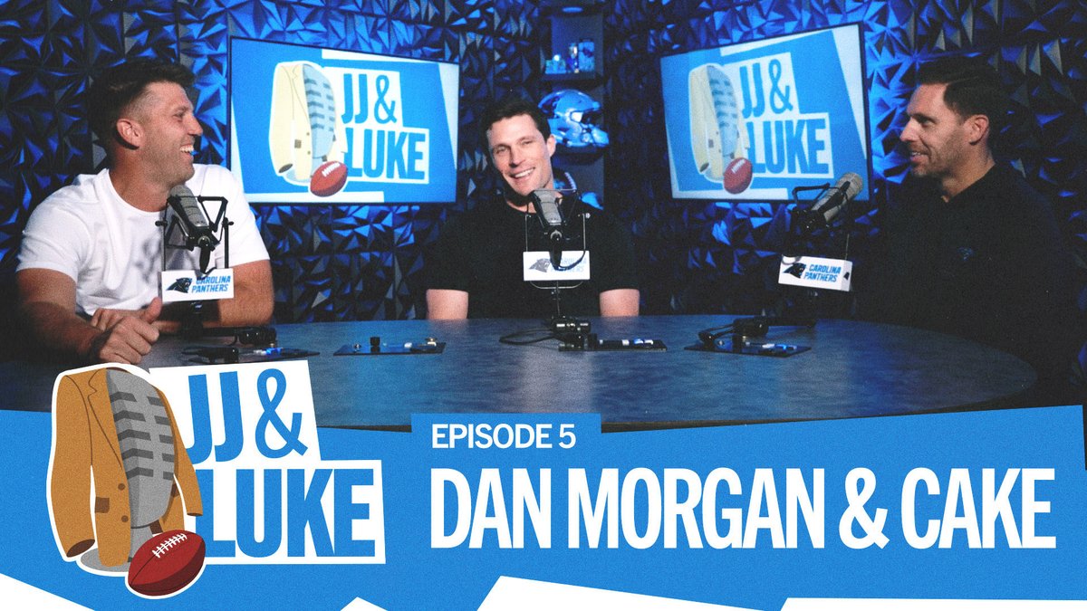 44DoubleJ's tweet photo. Panthers Nation! Hall of Famer Luke Kuechly and GM Dan Morgan get you ready for the 2026 Draft!

JJ and Luke
🎥 Episode 5: Dan Morgan and Cake

Full Episode: https://t.co/Upb17VKs29 https://t.co/8HGMma0uU2