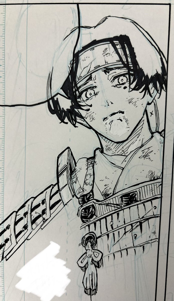 u_tkht's tweet image. #artwork  #イラスト
　アナログ作画ー