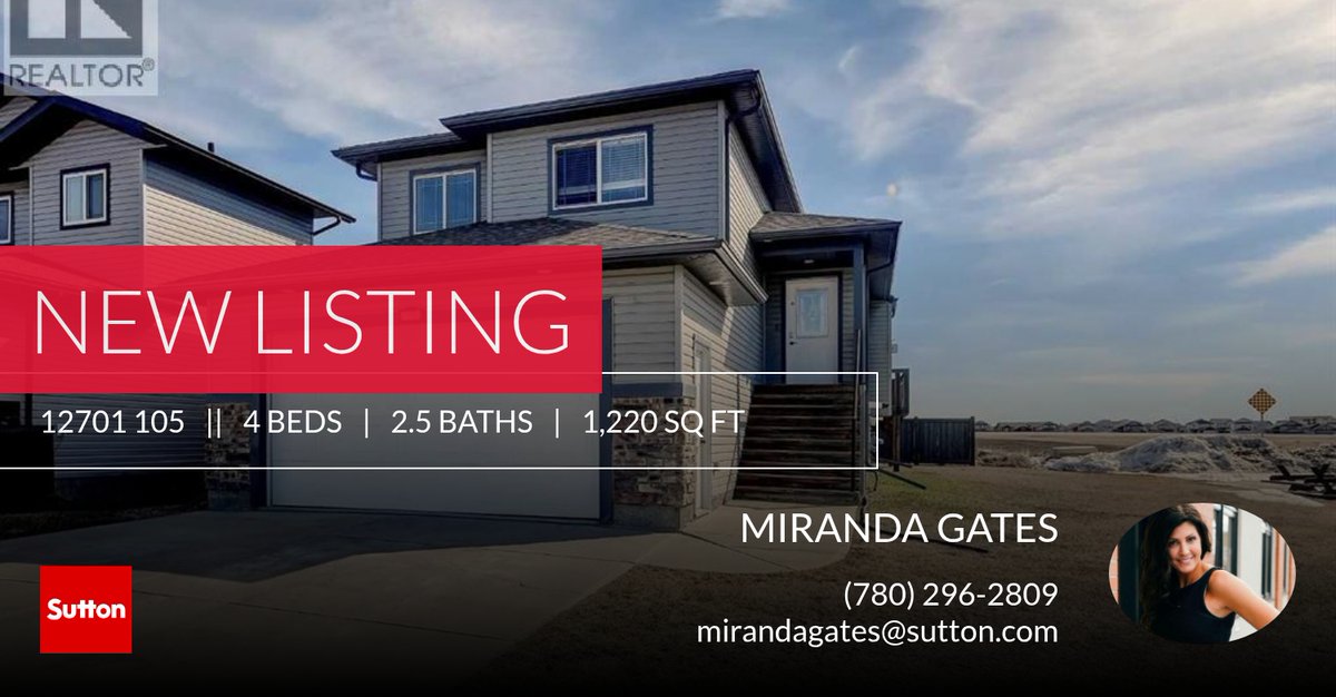 MirandaG_SUTTON's tweet photo. 📍 New Listing 📍 Take a look at this fantastic new property that just hit the market located at 12701 105 in Grande Prairie. Reach out here or at (780) 296-2809 for more information

MIRANDA GATES REALTOR®
Sutton Group Grande Prai... https://t.co/pjYF3nY4ME https://t.co/H81tTnInih