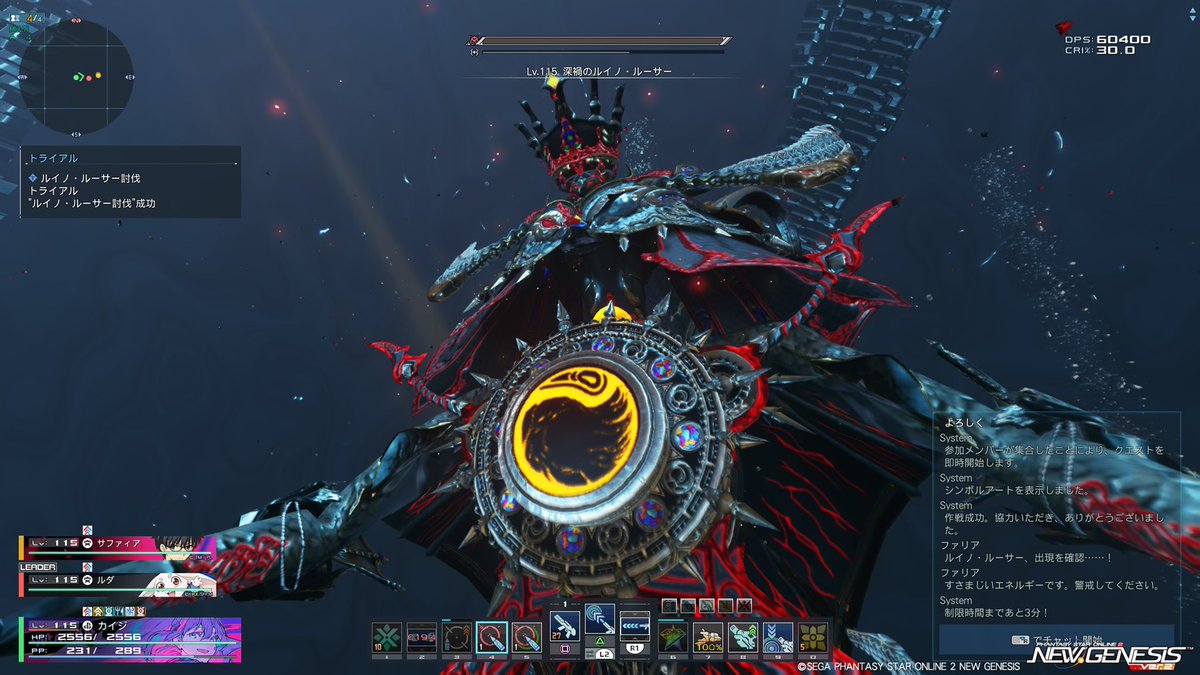 レンジャー練習中リリーパ。とりあえずまずは最終6万dps。テクターは最終73000dpsが限界だったけど、レンジャーはどこまで伸びるのか。。