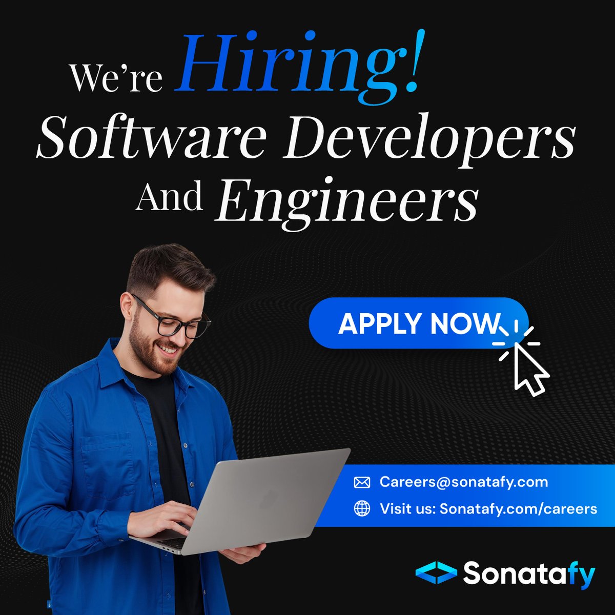 sonatafy's tweet image. 🖥️ Join the #SonatafyFamily and unlock your potential. 🙌

Check the link and apply: na2.hubs.ly/H050D2h0
Visit our careers page: na2.hubs.ly/H050Dnn0

#OpenPosition #SoftwareDevelopment #SoftwareEngineers #SonatafyTechnology