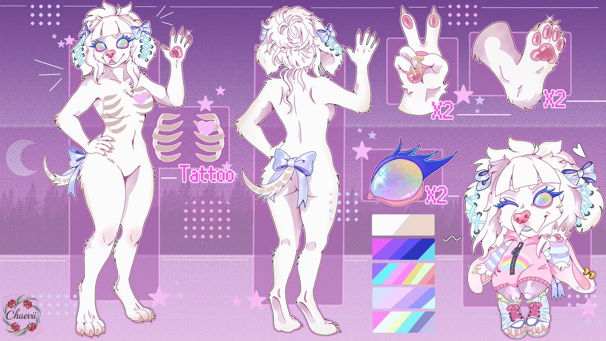 chaevii13862's tweet image. Commissioned Ref sheet ;w;

#furryart #furries #commissions #art
