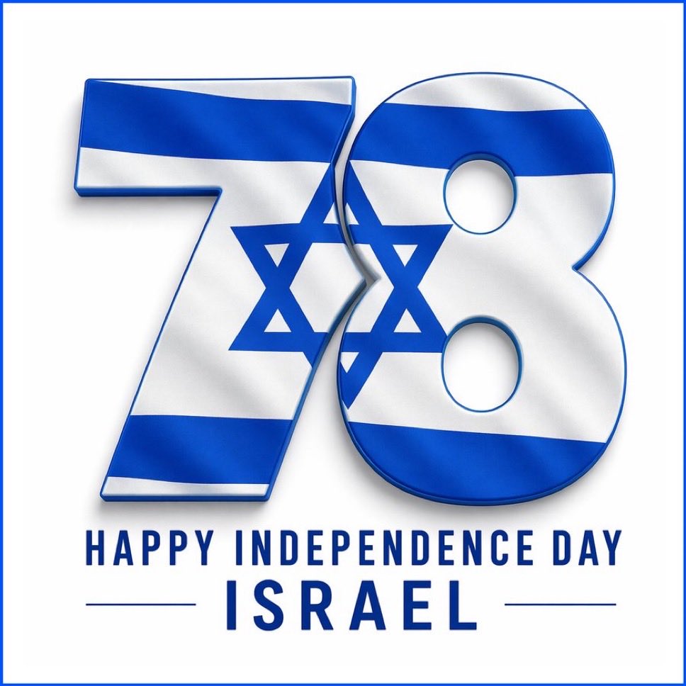 Feliz 78º Aniversário, Israel 🇮🇱