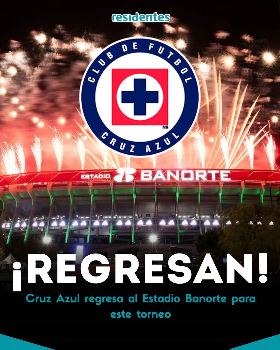 🏟️🚂 CRUZ AZUL REGRESA AL ESTADIO BANORTE 👀

Cruz Azul hizo oficial que jugará en el Estadio Banorte su partido ante Necaxa en la Jornada 17 del Clausura 2026. El cambio de sede fue aprobado por la Liga MX y permitirá a La Máquina cerrar la fase regular en la Ciudad de México.