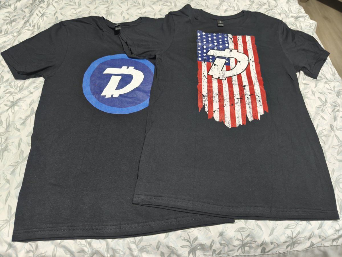 AhhperrooEl's tweet photo. The shirts for the May 1st 2026 celebration have arrived! #digibye, #dgb #digidollar! https://t.co/UroZ7ThZE7