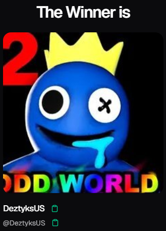 arcdoop's tweet photo. @Stake Congrats @DeztyksUS :)

DRAW ID: 1776811023101 https://t.co/WZA3XG3buN