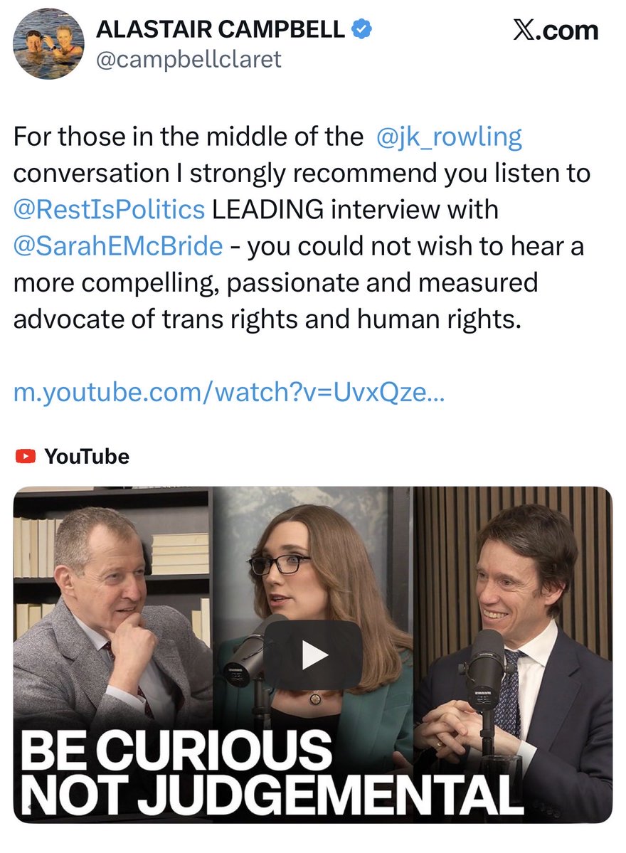 One of the ways we know these men know he’s not a woman is that they’ll listen to him.